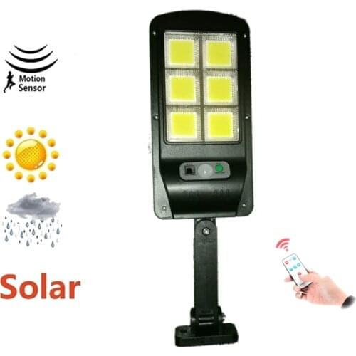 Luz Solar 120 leds Waterproof IP65 motion sensor Outdoor Solar Garden Light Sunlight landscape road solar lamps reflector remote