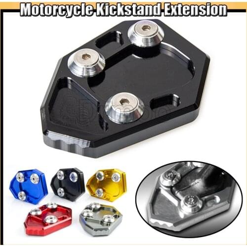 Motorcycle CNC Alumnium Kickstand Enlarger Plate Side Stand Extension Pad For BMW S1000RR 2009-2017