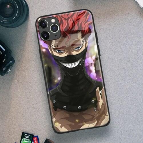 Zora Ideale Black Clover Anime Soft TPU Glass Phone Case for IPhone SE 6s 7 8 Plus X Xr Xs 11 12 Mini Pro Max Samsung Redmi