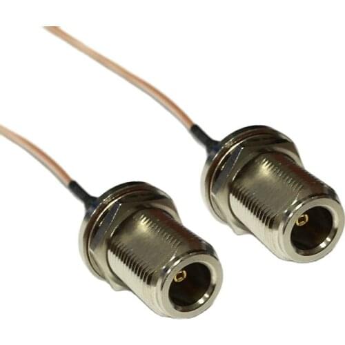 New N Female Jack nut Switch N Female bulkhead RG178 Cable Adapter 15CM 6" Wholesale Fast Ship