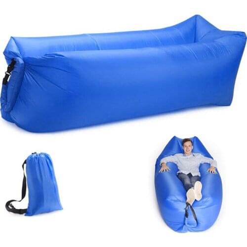 Adult Beach Lounge Chair Fast Folding Camping Sleeping Bag Waterproof Inflatable Sofa Bag Lazy Camping Sleeping Bags Air Bed