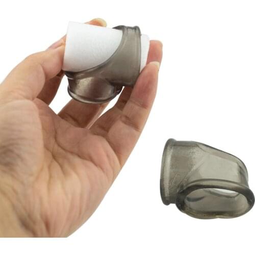 Soft Silicone Cock Ring Penis Enlargement Condoms For Men Extender Penis Ring Lock Sperm Scrotal Bound Reusable Condom Sex Toys