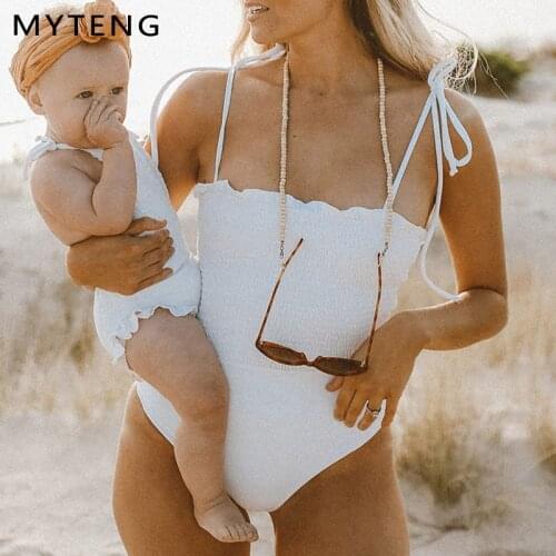 Vintage fold White bodysuit one piece swimsuit women Monokini Pleated bathing suit swimwear Solid bikini sexy swimming suit new