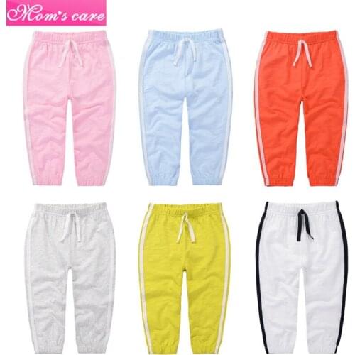 Y12 Boys and girls pants pants long pants mosquito pants summer new childrens thin section sports bamboo cotton baby