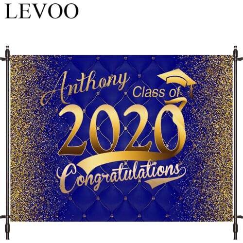LEVOO Background For Photo Studio Blue Light Spot Graduation Party Headboard Photocall Photobooth Decor Studio Custom Shoot Prop
