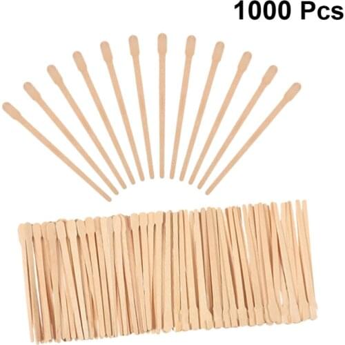 1000Pcs Disposable Waxing Wooden Stick Wax Applicators Hair Removal Sticks