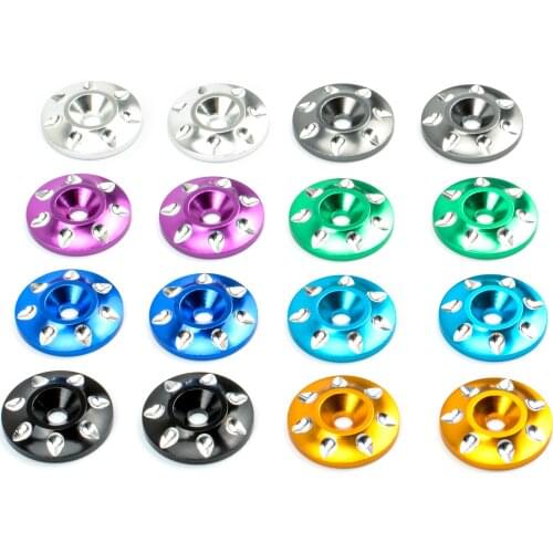 2pcs Rear Wing Gasket for 1/10 1/8 off-Road Racing Car General Purpose Fixed Gasket to Strengthen Tail Protection F-002