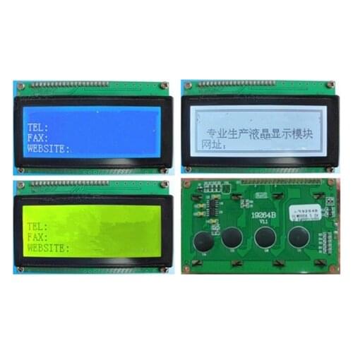 20PIN 19264 LCD Graphic Module with Backlight KS0108B Controller 5V 3.3V