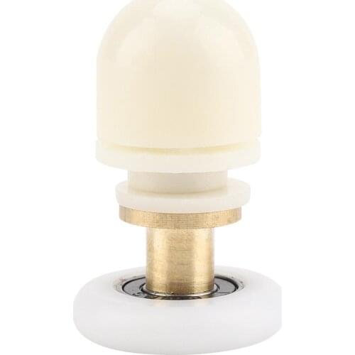 8Pcs/Set Brass ABS Shower Door Roller Sliding Glass Shower Door Runners Pulley Bathroom Doors Hardware Accessories