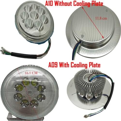 A09 Motorcycle LED Headlight Far Near Light Electric Car Built-in Spotlight Scooter Headlight Bulbs With Cooling Plate