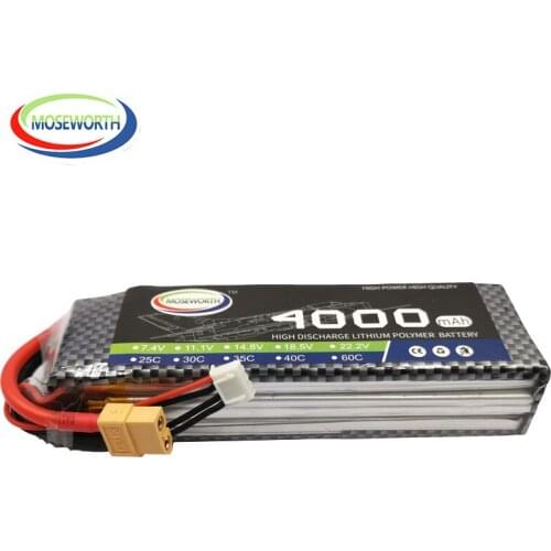 New Battery 3S 11.1V 4000mah 40C-80C RC Lipo battery for RC Helicopter Car Model Aircraft 3S RC Drone RC Battery LiPo 11.1V AKKU