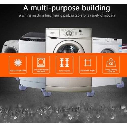 Anti-vibration Feet Pads Washing Machine Pads Stand Non-slip Fixed Non-slip Base Leg Pad Refrigerator Feet Rubber Furniture G4p0