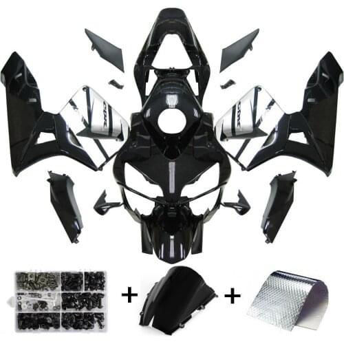 Artudatech Fairing Kit Bodywork ABS fit for Honda CBR600RR 2003 2004 Gray White with Bolts