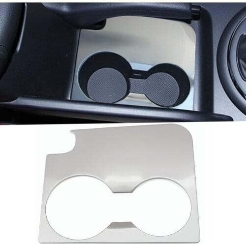 Car-styling Stainless Steel water Cup holder frame decorative cover panel case For Kia Sportage R 2012-2015 auto Accessories