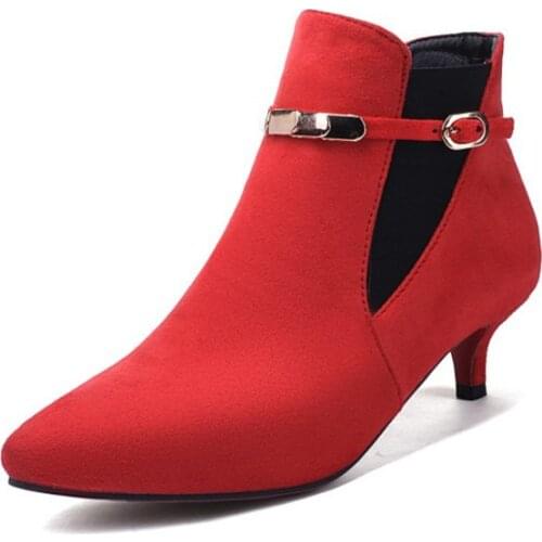 Big Size 13 14 15 16 ladies high heels women shoes woman pumps Tone Bait and sharp end zipper Pure co