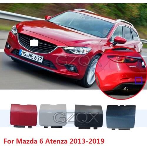 CAPQX For Mazda 6 Atenza 2013 2014 2015 2016 2017 2018 2019 Rear Bumper Trailer Cover Tow Bracket Cover Hauling Hook Cover Lid