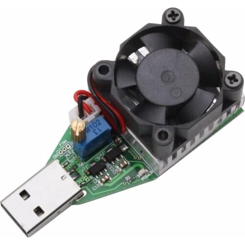 DC 3.7~13V USB 15W Adjustable Constant Current Electronic Load Discharger