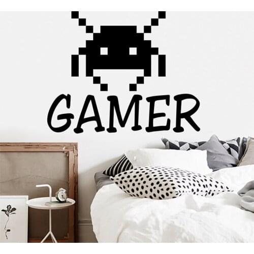 Gamer wall decals gamer sticker game decal controller gaming decal gift for boy sticker gamer playroom decal game wall A11-020