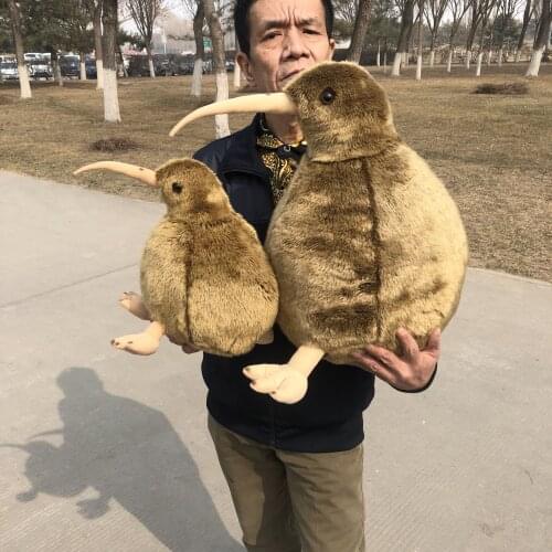 Simulation New Zealand Kiwi Bird Plush Toy Soft Stuffed Animal Simulation Doll Kids Toys Decor Children Birthday Christmas Gifts