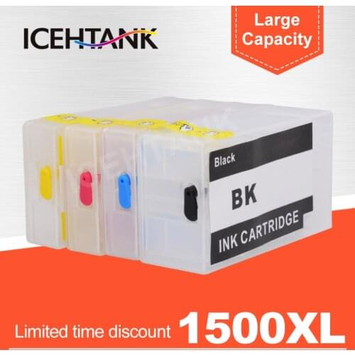 ICEHTANK PGI 1500 Refillable Ink Cartridge For Canon MAXIFY MB2050 MB2150 MB2350 MB2750 Printer