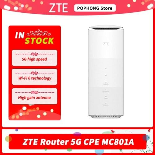 ZTE Router 5G CPE MC801A router Snapdragon X50 Support WAN/LAN1 LAN2 WiFi 6