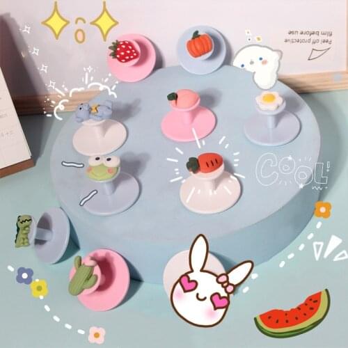 Cute Cartoon Animal Small Hook Clothes Hanger Adhesive Wall Key Hanger Towel Rack Home Decor for Bathroom Kitchen Accessories