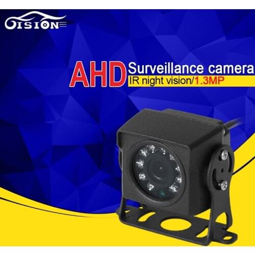 720P 1.3MP Waterproof Metal Vehicle AHD Rear View Back Mini Camera 4Pin 3.6MM Pal Mirror Image Security Cam For Bus Truck Auto