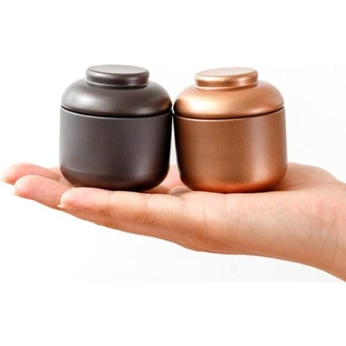 2021 New 1PC General Small Tinplate Cans Mini Tea Snack Packaging Cans Mini Metal Carry-on Tinplate Boxes Diameter 5.5cm