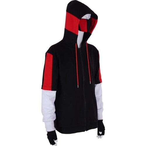 New Fortnite Ikonik Adult Anime Cosplay Costume Hoodie Sweatshirt Battle Royal Game Hooded Long Sleeve Pullover Sweater Set