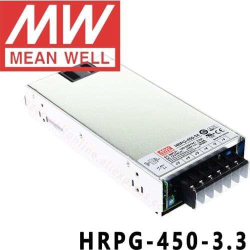 Original MEAN WELL HRPG-450-3.3 3.3V 90A meanwell HRPG-450 3.3V 297W Single Output with PFC Function Power Supply