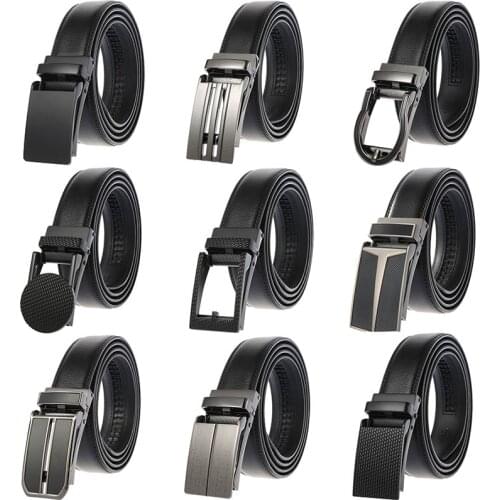 CETIRI 3.0cm 3.1cm Width Genuine Leather Mens Belts Automatic Buckle Fashion Belts For Men Business Popular Male Brand Belts