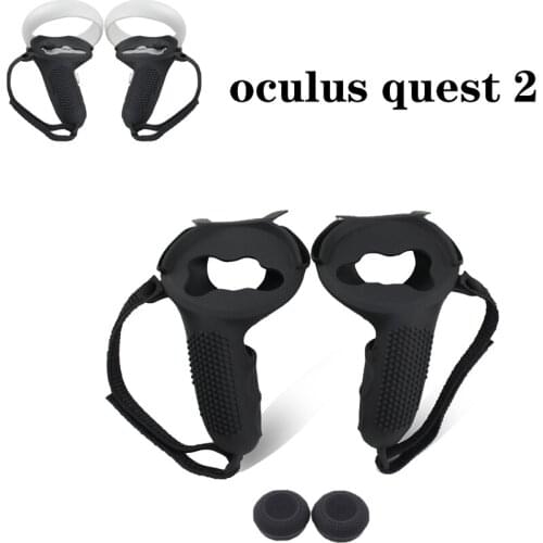 6in1 VR Touch Controller Grip Skin& Eye Face Pad&Rocker cap& Eyeglass Dustproof Lens Cover for Oculus Quest 2 VR Accessories