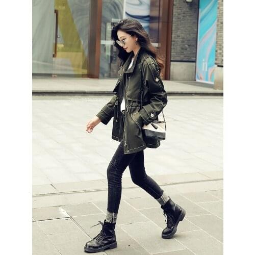 Windbreaker Overcoat for Women in Spring and Autumn 2021 New Korean Loose Medium and Long Style Fashionable High-end Atmospheric