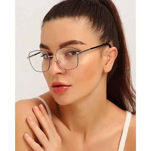 Vintage Metal Spectacles Glasses Frame Women Men Retro Anti Blue Light Blocking Computer Eyeglasses Frames
