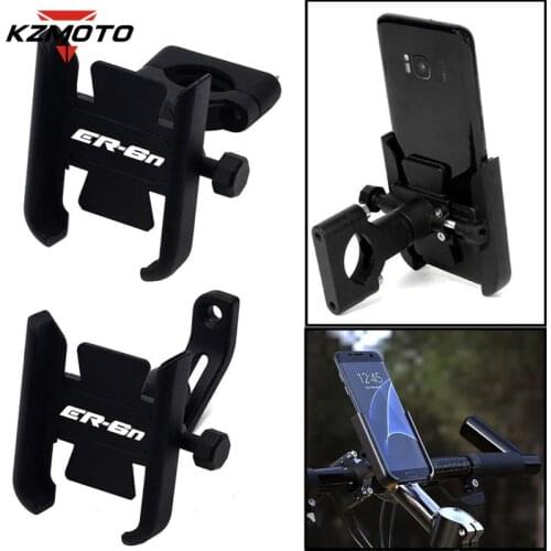 High Quality For KASAWAKI ER-6N ER-6F er-6n er-6f With LOGO Motorcycle GPS Stand Bracket Handlebar Mirror Mobile Phone Holder