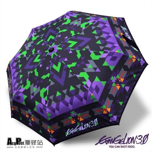 JP Anime Evangelion Shogoki EVA-01 00 02 Cosplay Printed Umbrella Sun Umbrella