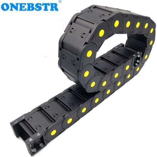 1 Meter 30x50mm Closed Type Cable Drag Chain Wire Carrier Transmission Towline For Trailer CNC Engraving Machine Free Shipping