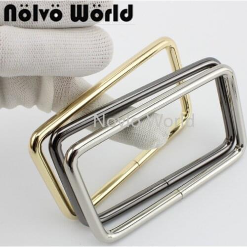 2-10-20 pieces,6.0 line Semicircle rectangle 89mm inside for strap ring bags bags handle Pants Connect handmade alloy metal