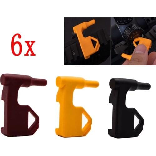 6PCS Safety Flag Includes Built-in Flat Tool and Sliding Picatinny Rail Adapter Tactical Hunting Accessories for Glock