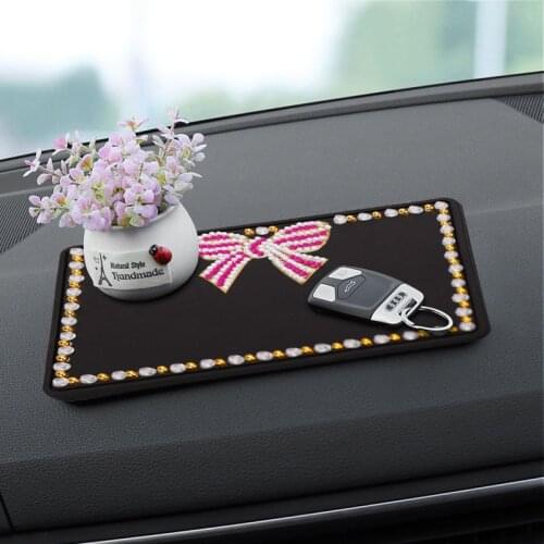 5D DIY Special shaped Diamond Painting Car Dashboard Sticky Anti-Slip PVC Mat Butterfly Animal Style Auto Non-Slip Sticky Mat