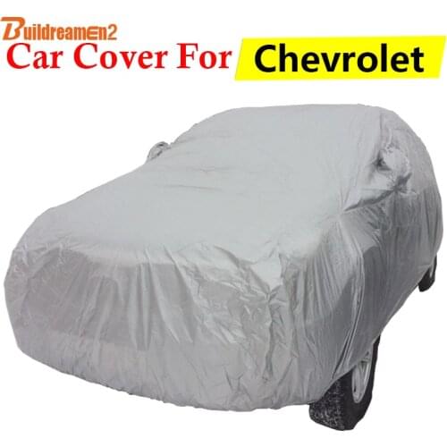 Buildreamen2 Car Cover Anti-UV Sun Snow Rain Resistant Auto Cover For Chevrolet Rezzo Sonic Aveo Trailblazer Prizm Monte Carlo