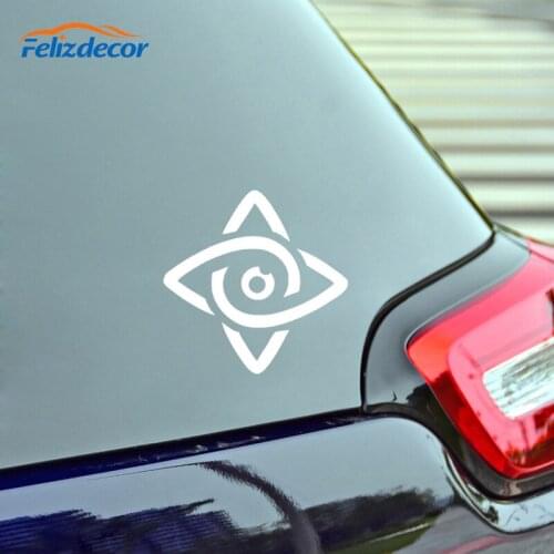 Black/Silver Creative Eyes Car Stickers Vinyl For Car Window Door Bumper Motorcycle Windscreen Removable Decor C962
