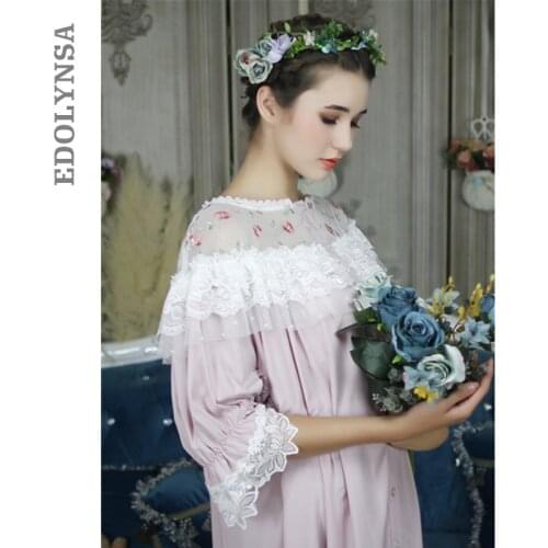 Женские хлопковые рубашки EDOLYNSA China At AliExpress