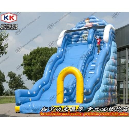Giant commercial seaworld wave inflatable slide for children N adults