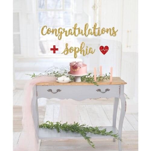 Personalised Nurse graduation banner nurse banner graduation banner congrats banner RN graduation nurse graduation congrats