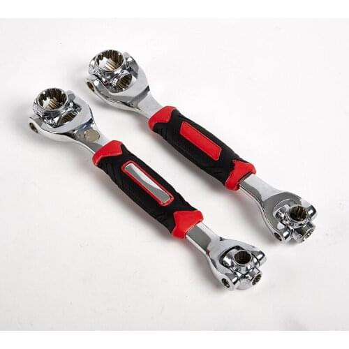 48 in 1 Tiger Wrench Sleeve 360 Degree Rotation Ratchet Socket Wrench Adaptable to Screws Household Auto Parts Repair Tools