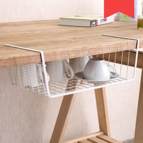 Kitchen Cabinet Hanging Basket Towel Paper Holder Rack Clapboard Organizer Shelf For Cupboard Under Shelf Organizer Storage Rack