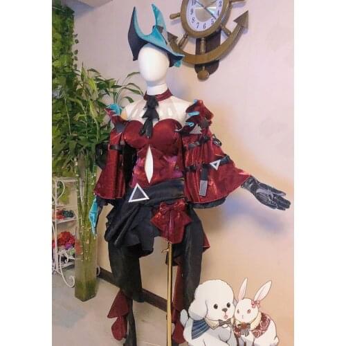 [Customized] Game Arknights Skadi The Corrupting Heart 2nd Anniversary Ded Dress Uniform Cosplay Costume Halloween Carnival Outf