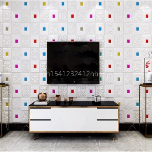 3d Stereo Wall Stickers, Moisture-proof Mold Foam Waterproof Wallpaper, Ceiling Wood Self Adhesive Decorative Stickers