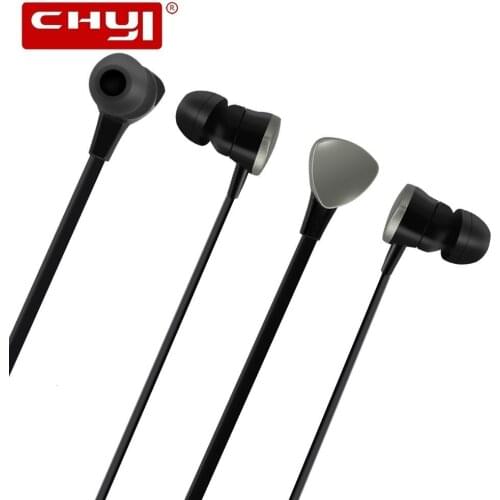CHYI In-Ear Sports Wired Subwoofer Earphones High-elastic Hifi Earphone With Line Control TPE Headset Earbuds For Phone Tablet
